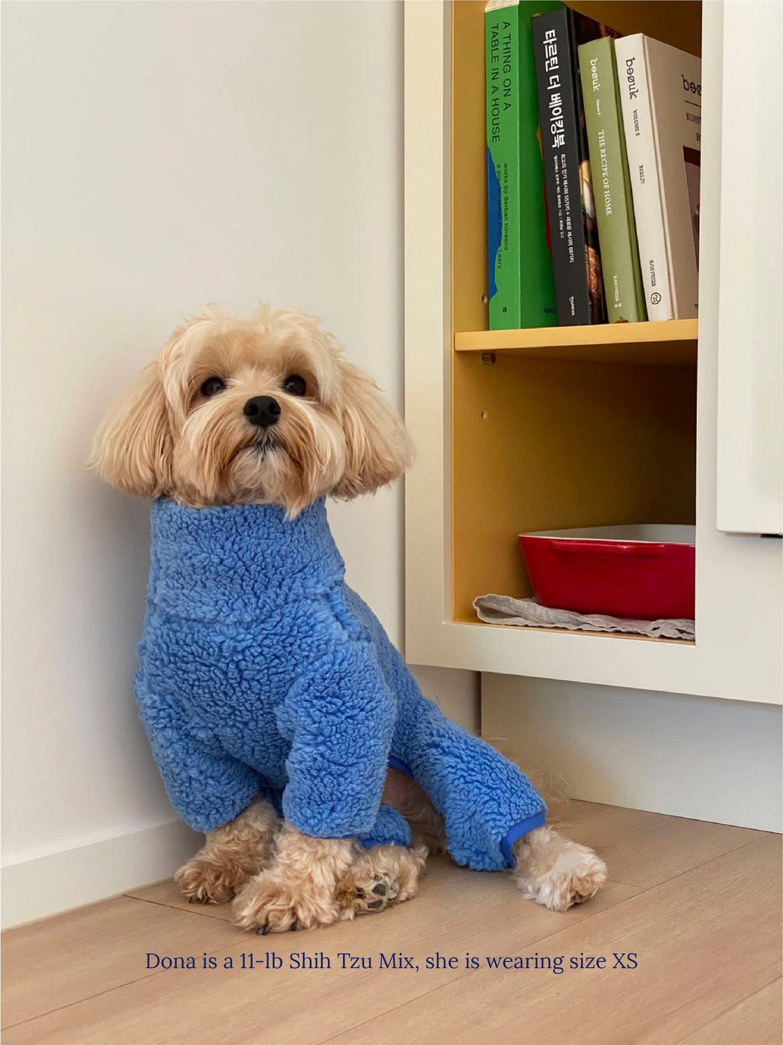 Little Beast Dog Onesie Blue Magic Fleece Onesie