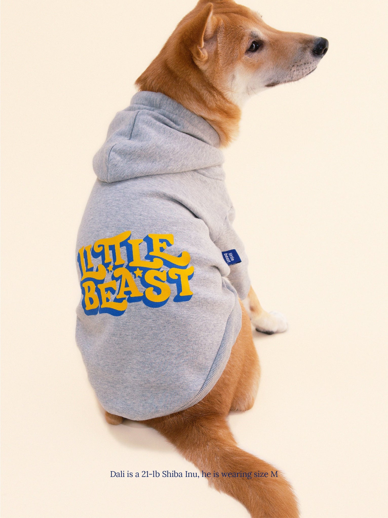 Little Beast Dog Hoodie Little Beast Hoodie - Gray