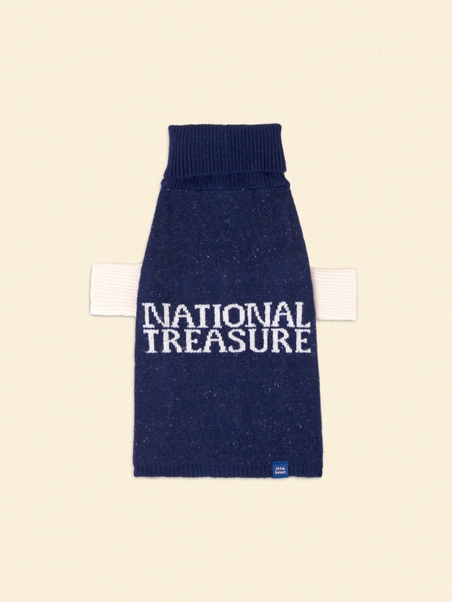 Little Beast Dog Sweater National Treasure Sweater