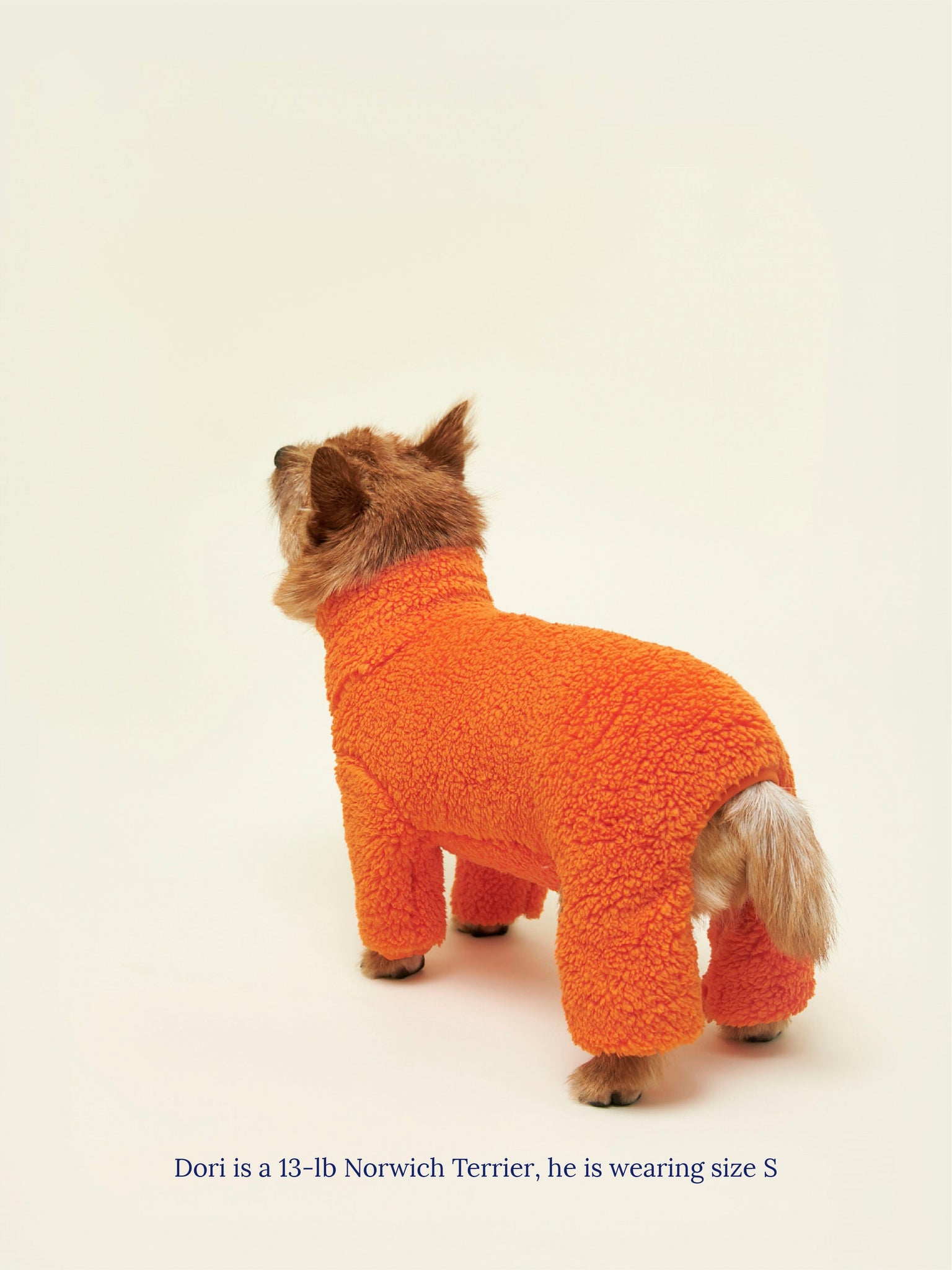 Little Beast Dog Onesie Rhymes With Orange Fleece Onesie