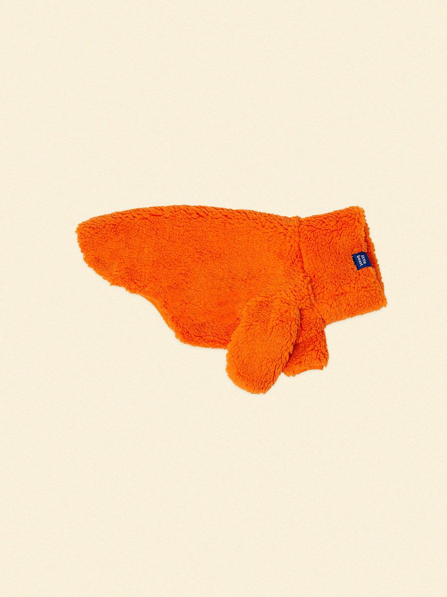 Little Beast Dog Sweatshirt Rhymes With Orange Fleece Sweatshirt