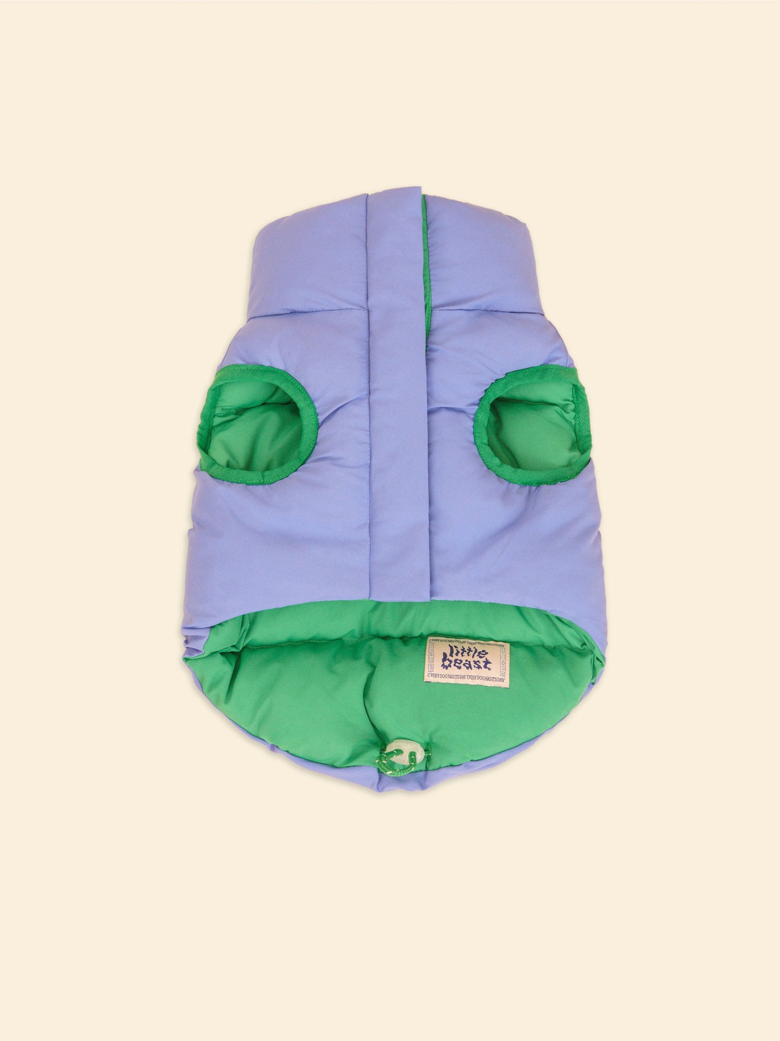 Little Beast Dog Parka The Super Duper Reversible Parka Vest - Green & Blue