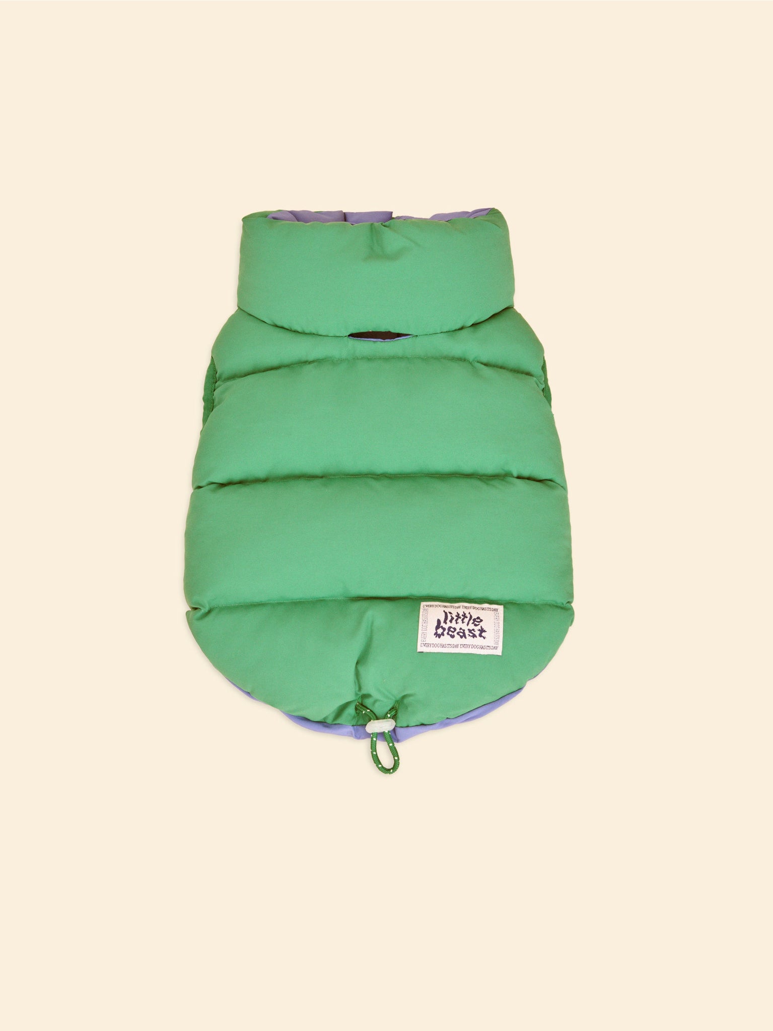 Little Beast Dog Parka The Super Duper Reversible Parka Vest - Green & Blue