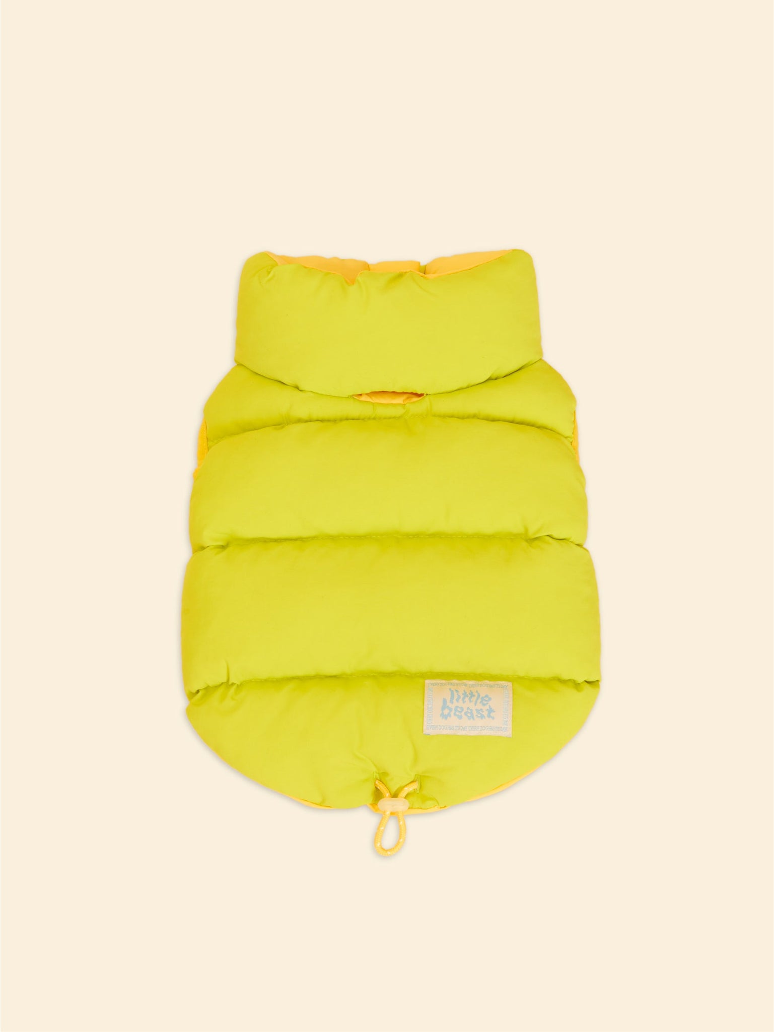 Little Beast Dog Parka The Super Duper Reversible Parka Vest - Lime & Cream